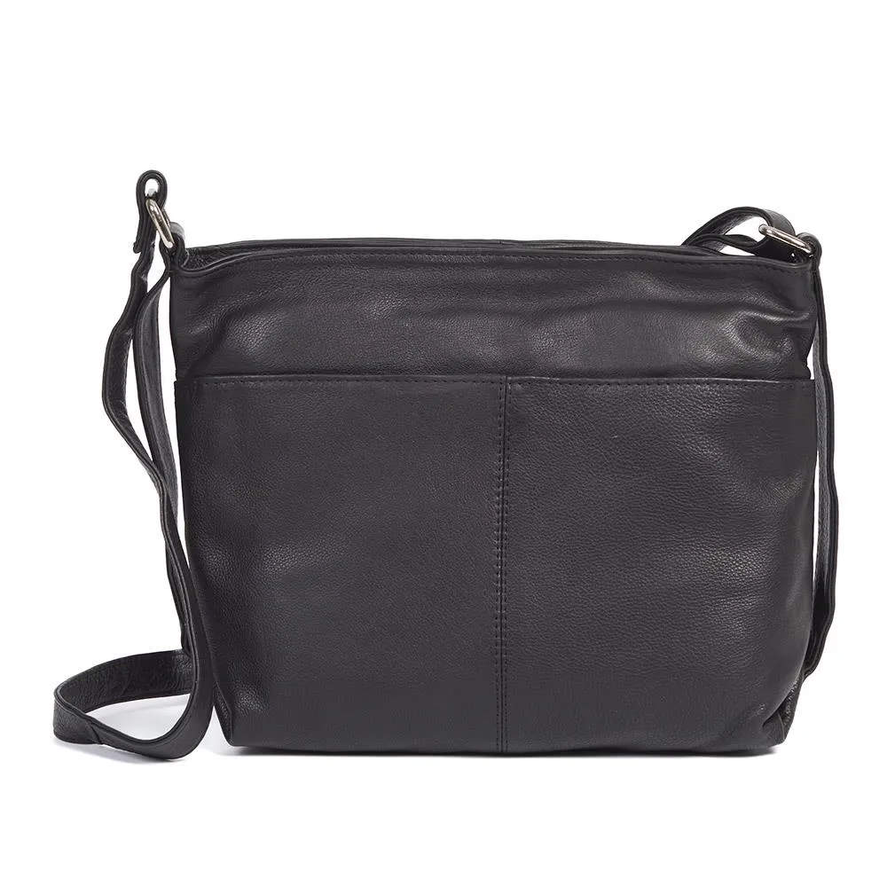 Leather Multi-Zip Shoulder Bag - JEWN40003 / 326 523