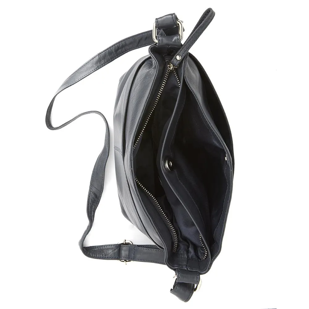 Leather Multi-Zip Shoulder Bag - JEWN40003 / 326 523