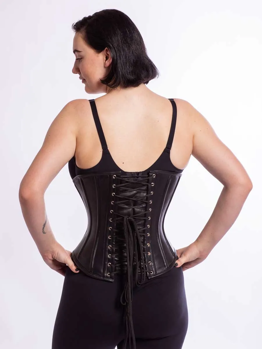 Leather Romantic Curve Longline Underbust Corset : CS-345