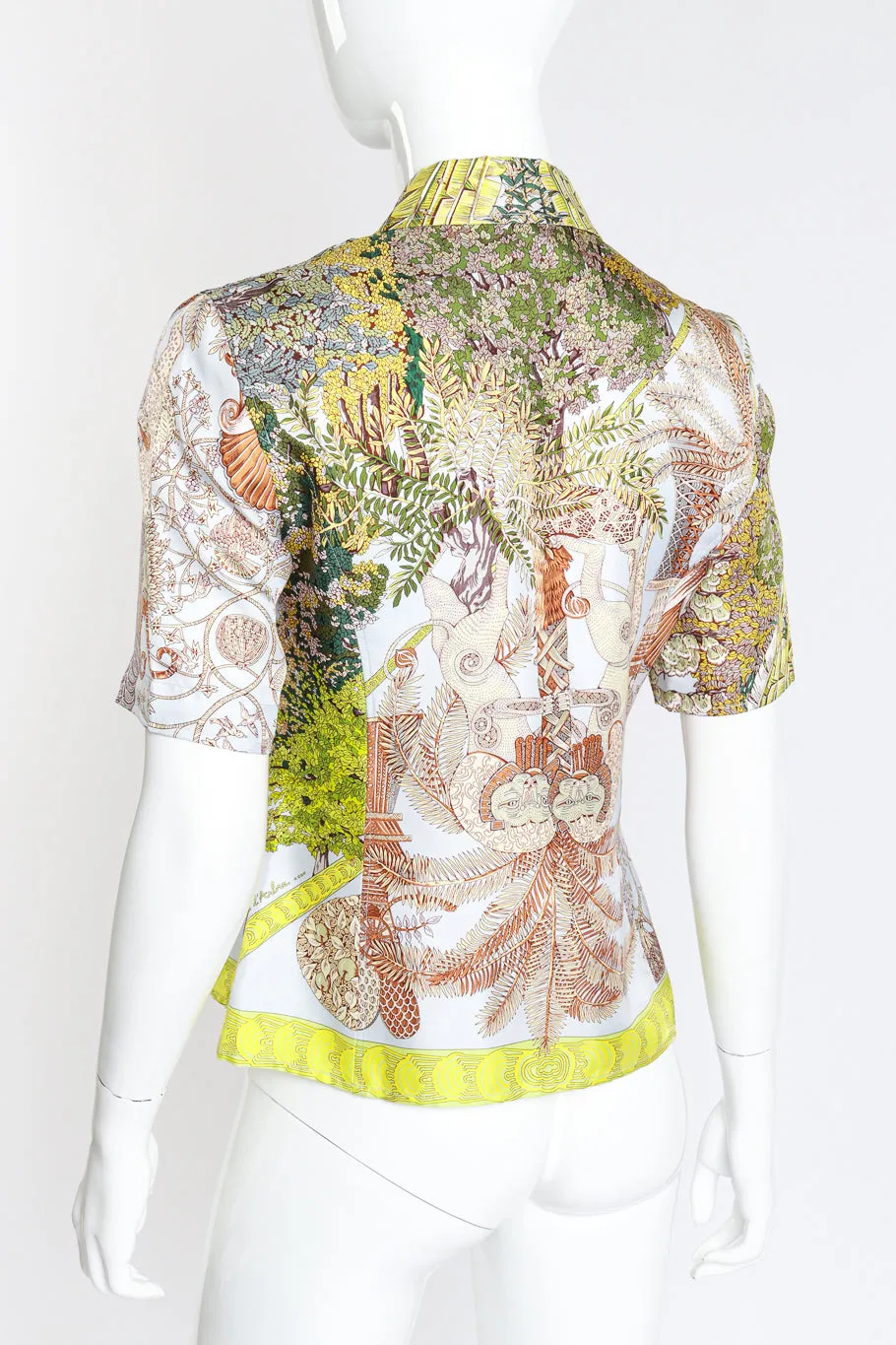 Legendes Tree Silk Button Down