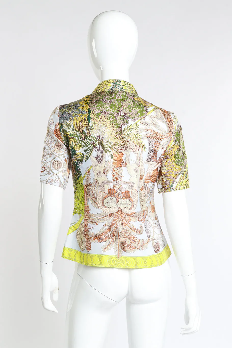 Legendes Tree Silk Button Down