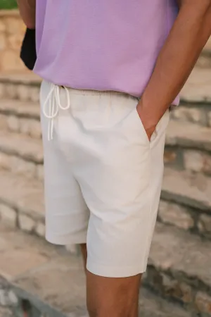 LEWIS linen shorts solid | beige