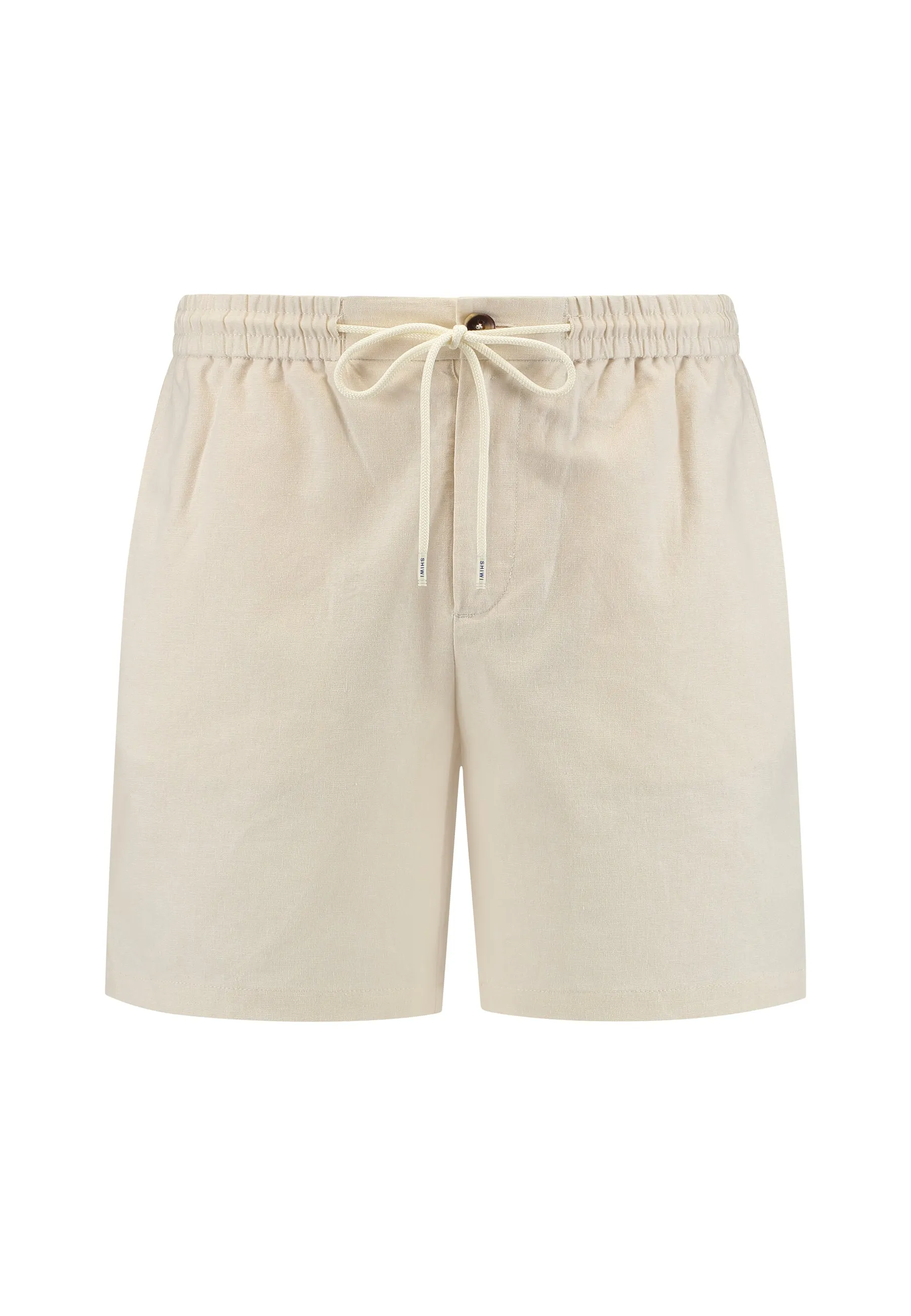 LEWIS linen shorts solid | beige