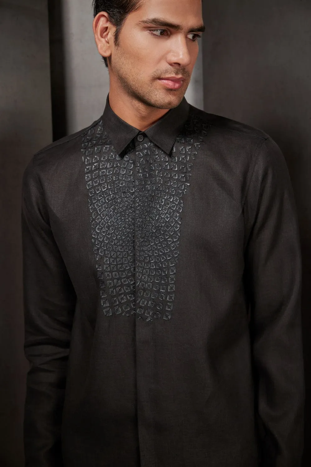 Linen Applique Shirt