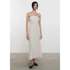 LINEN BIAS DRESS