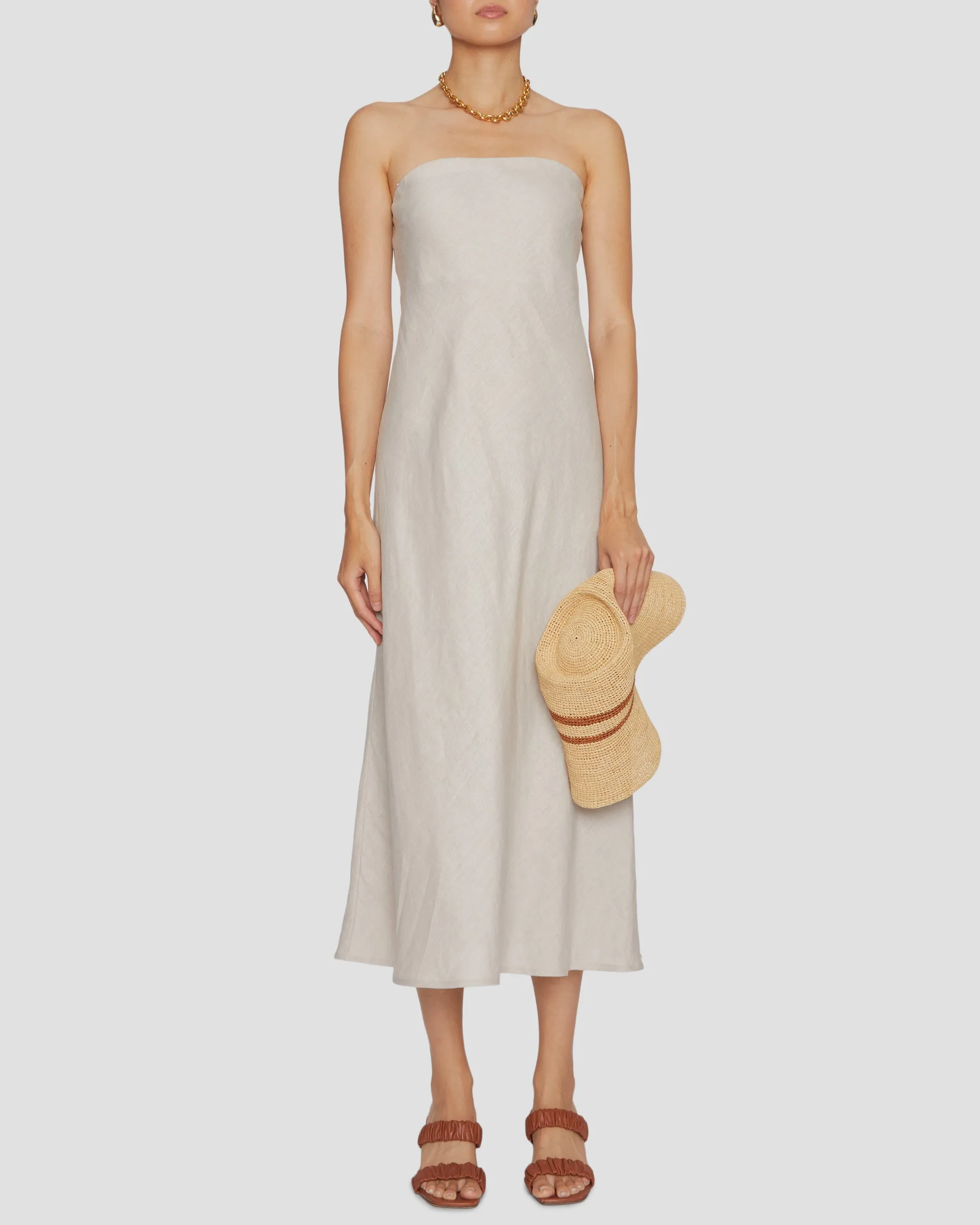 Linen Bias Dress