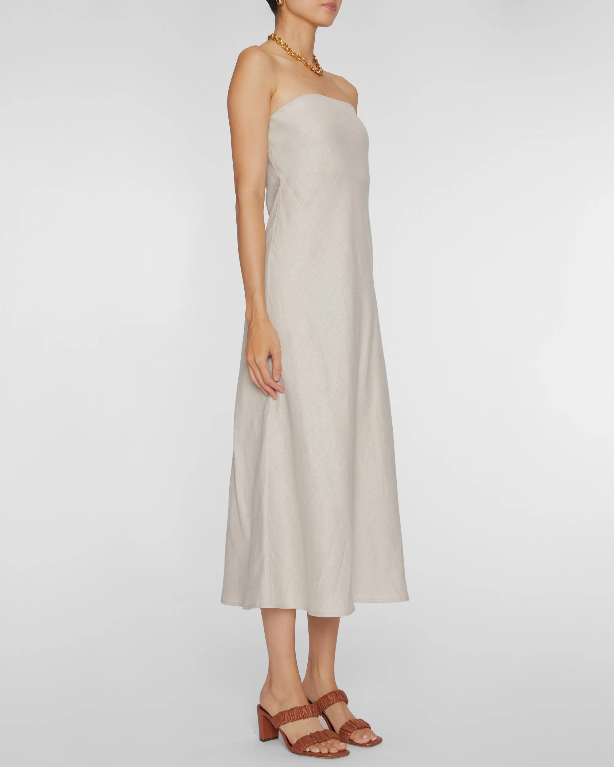 Linen Bias Dress