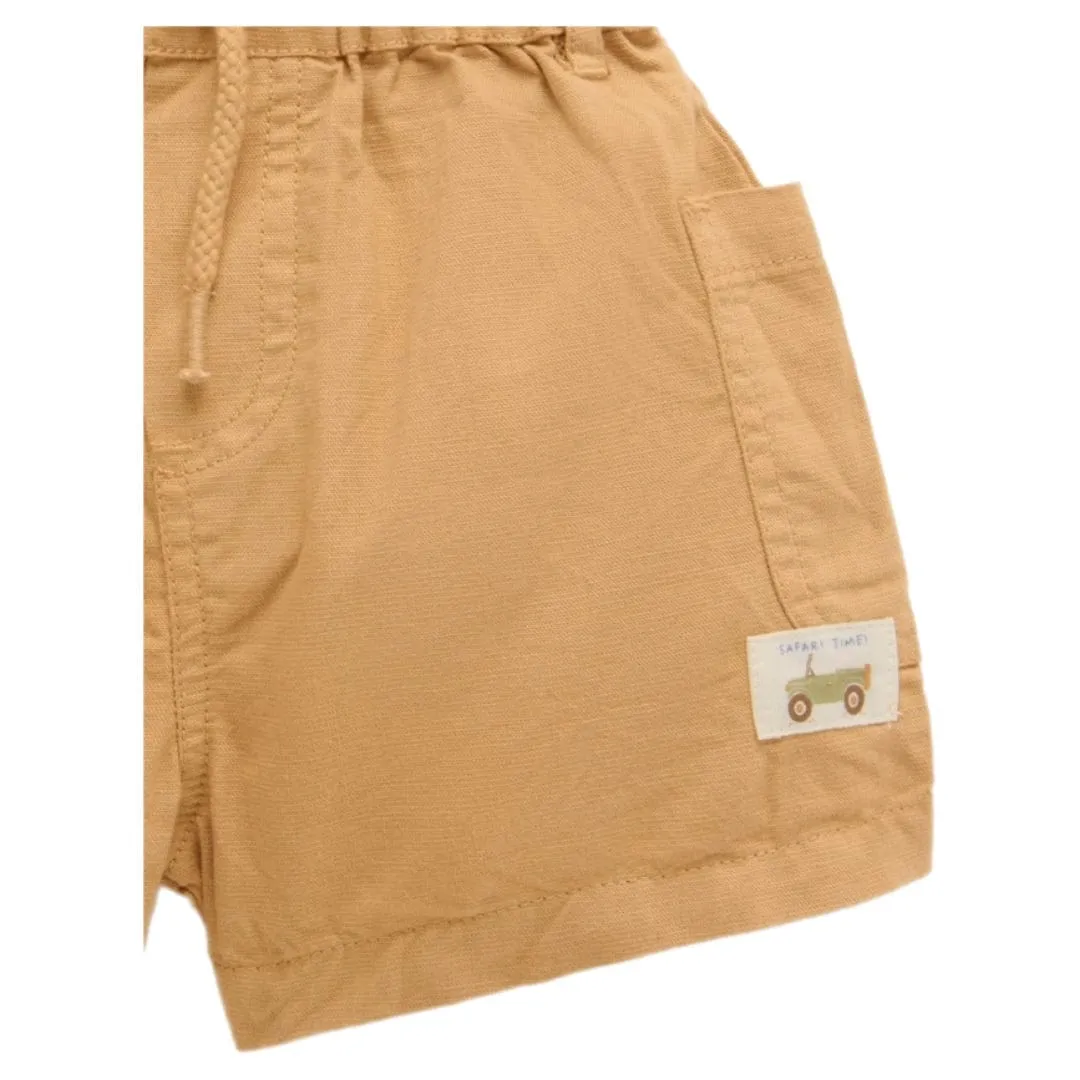 Linen Blend Short - Argan
