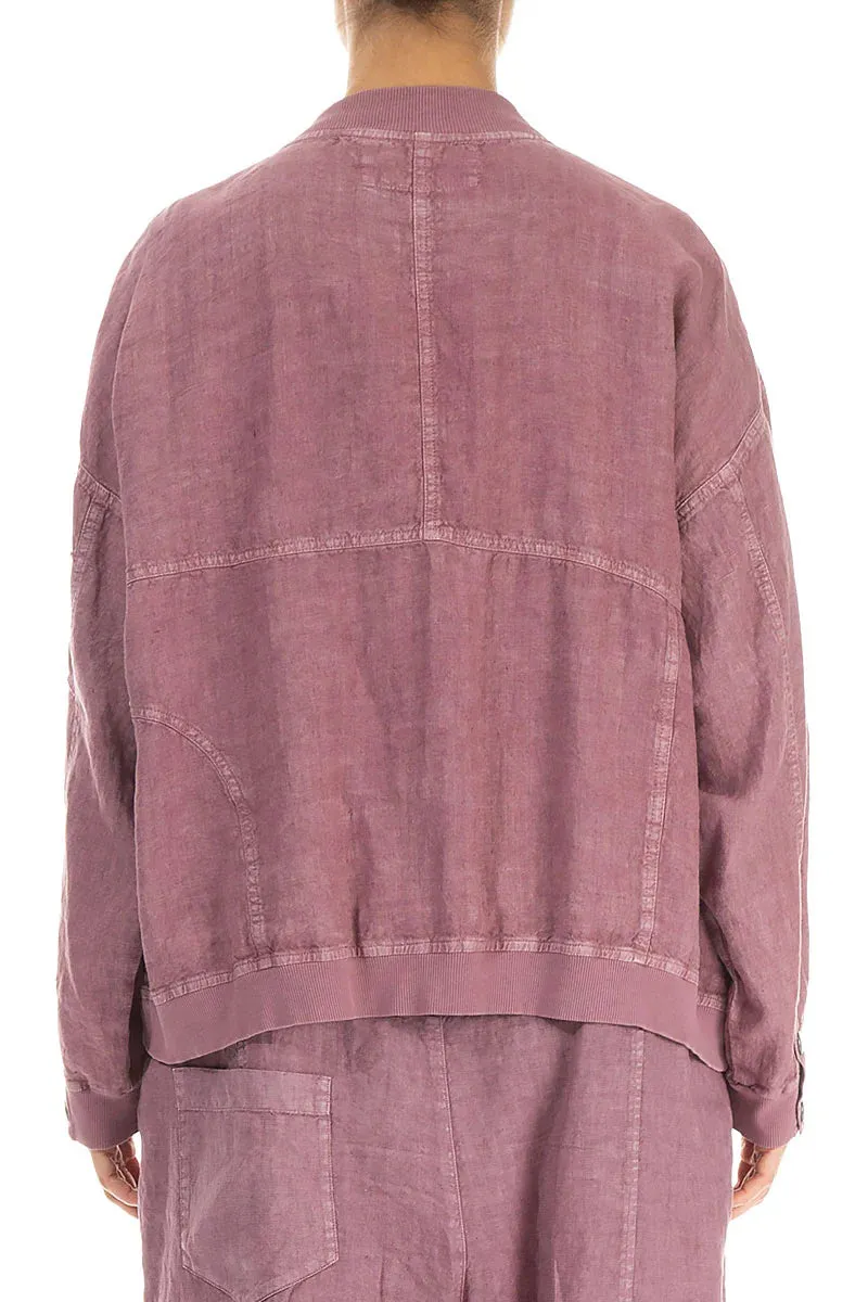 Linen Bomber Jacket
