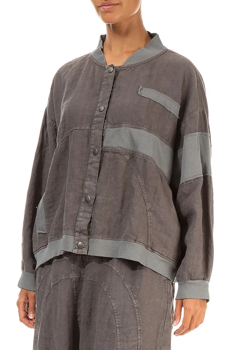 Linen Bomber Jacket