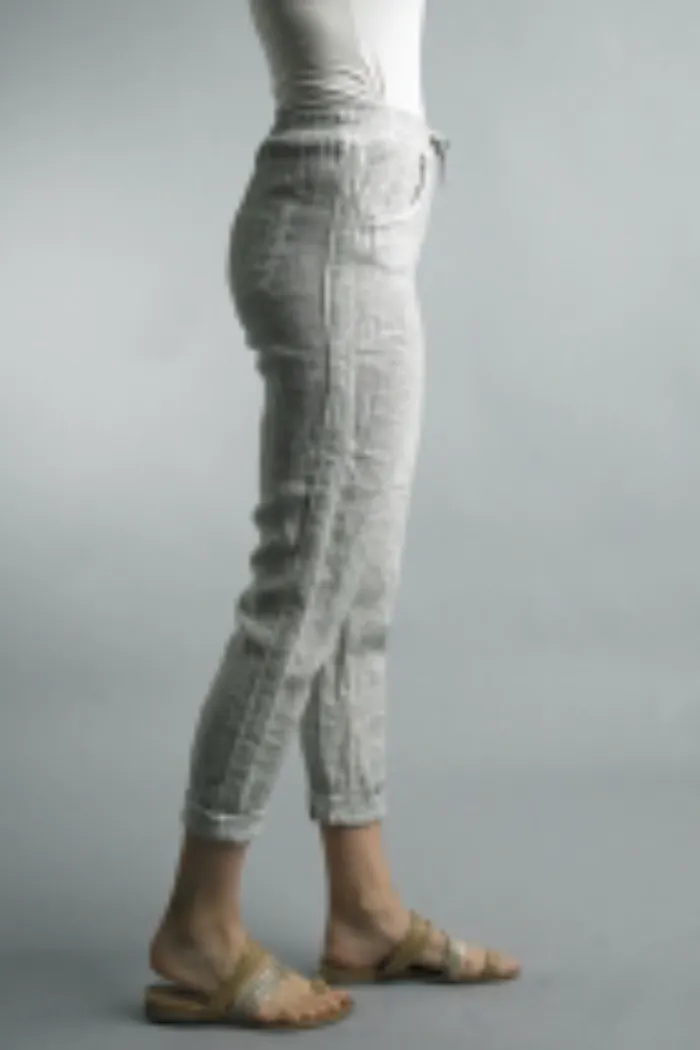Linen Drawstring Pants