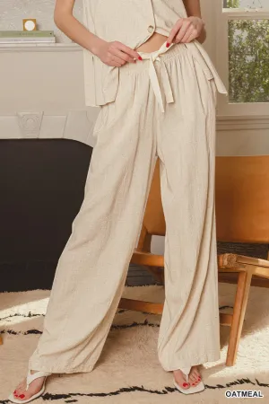 linen drawstring pants