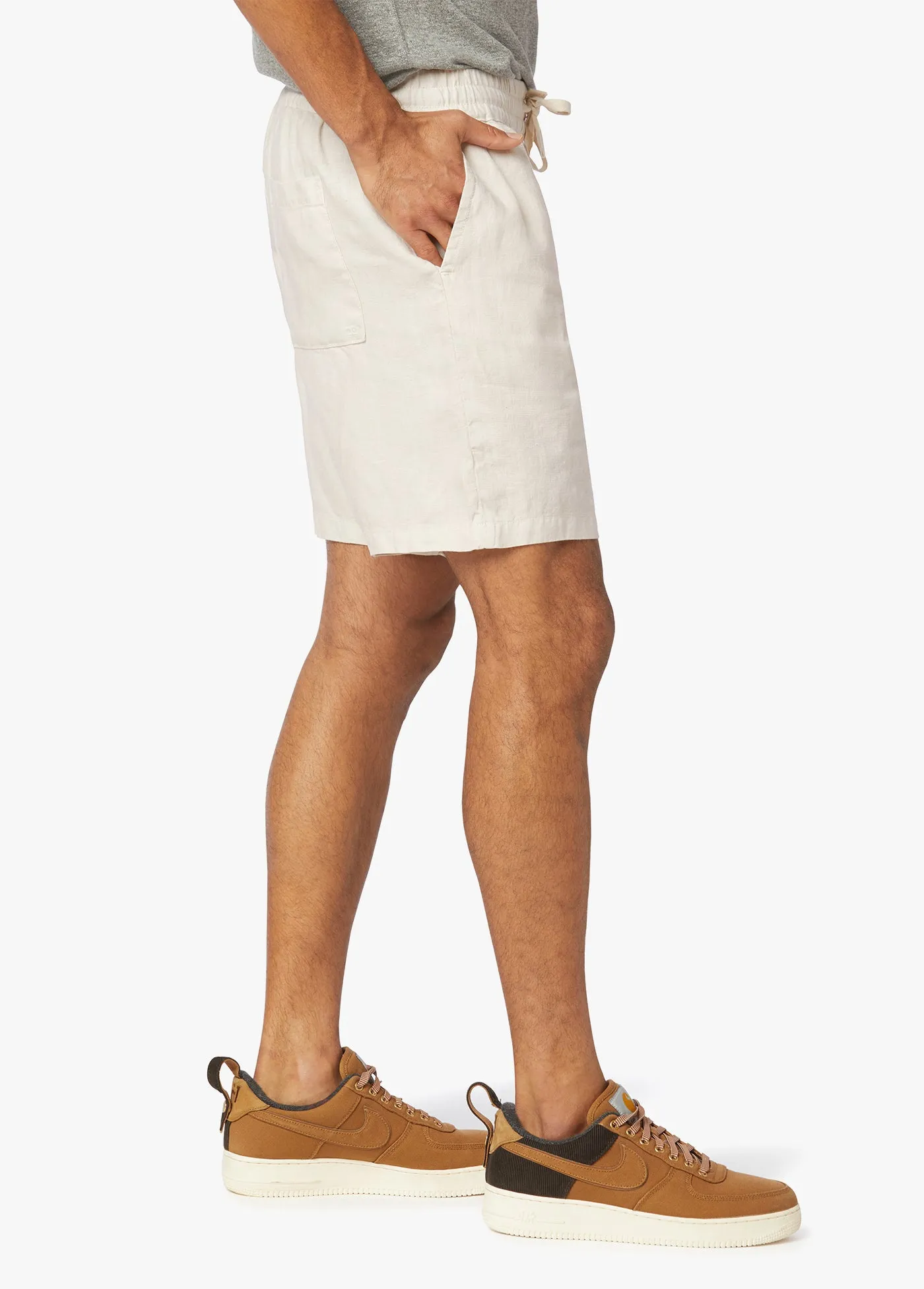 LINEN DRAWSTRING SHORT