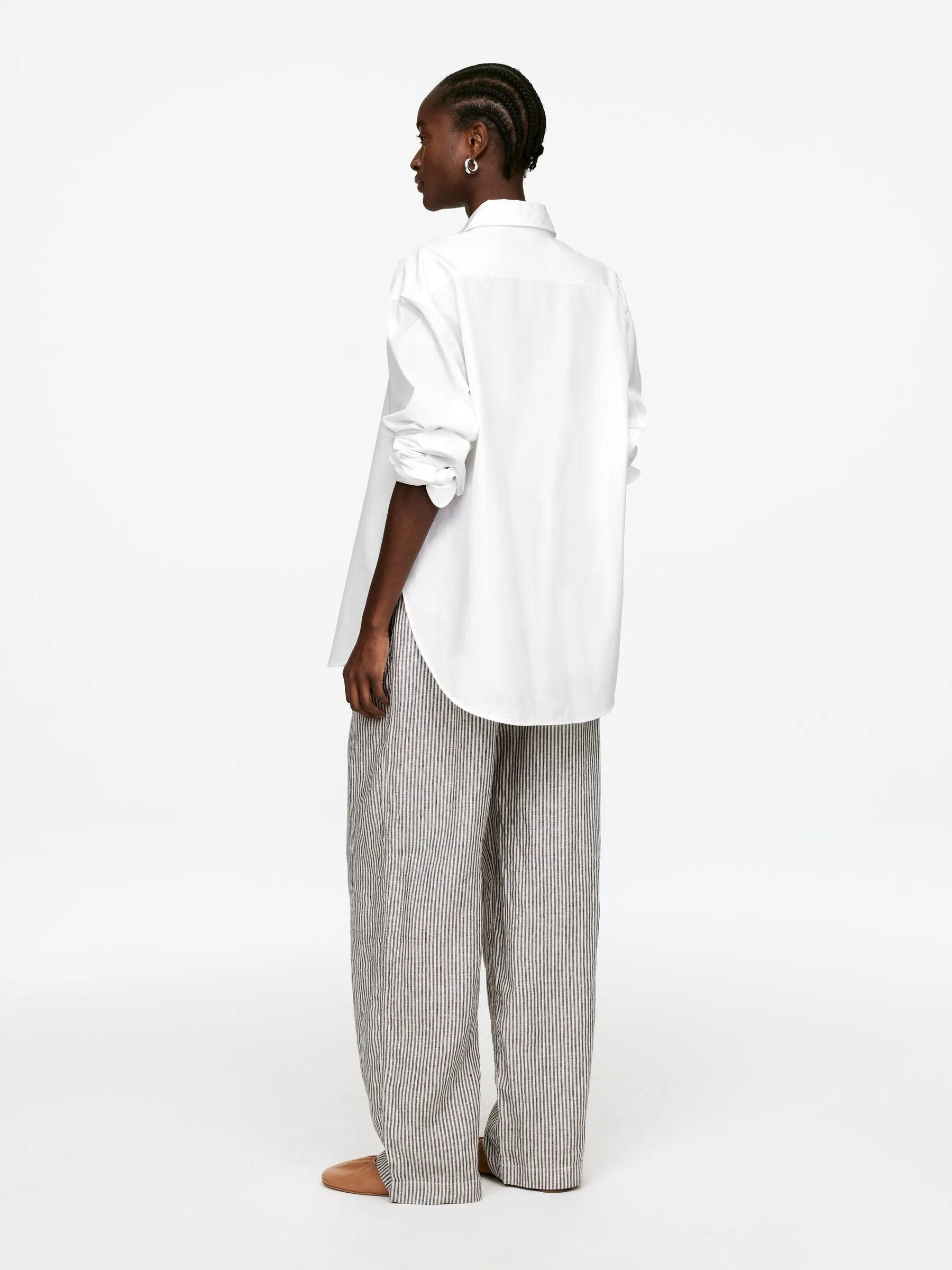 Linen Drawstring Trousers