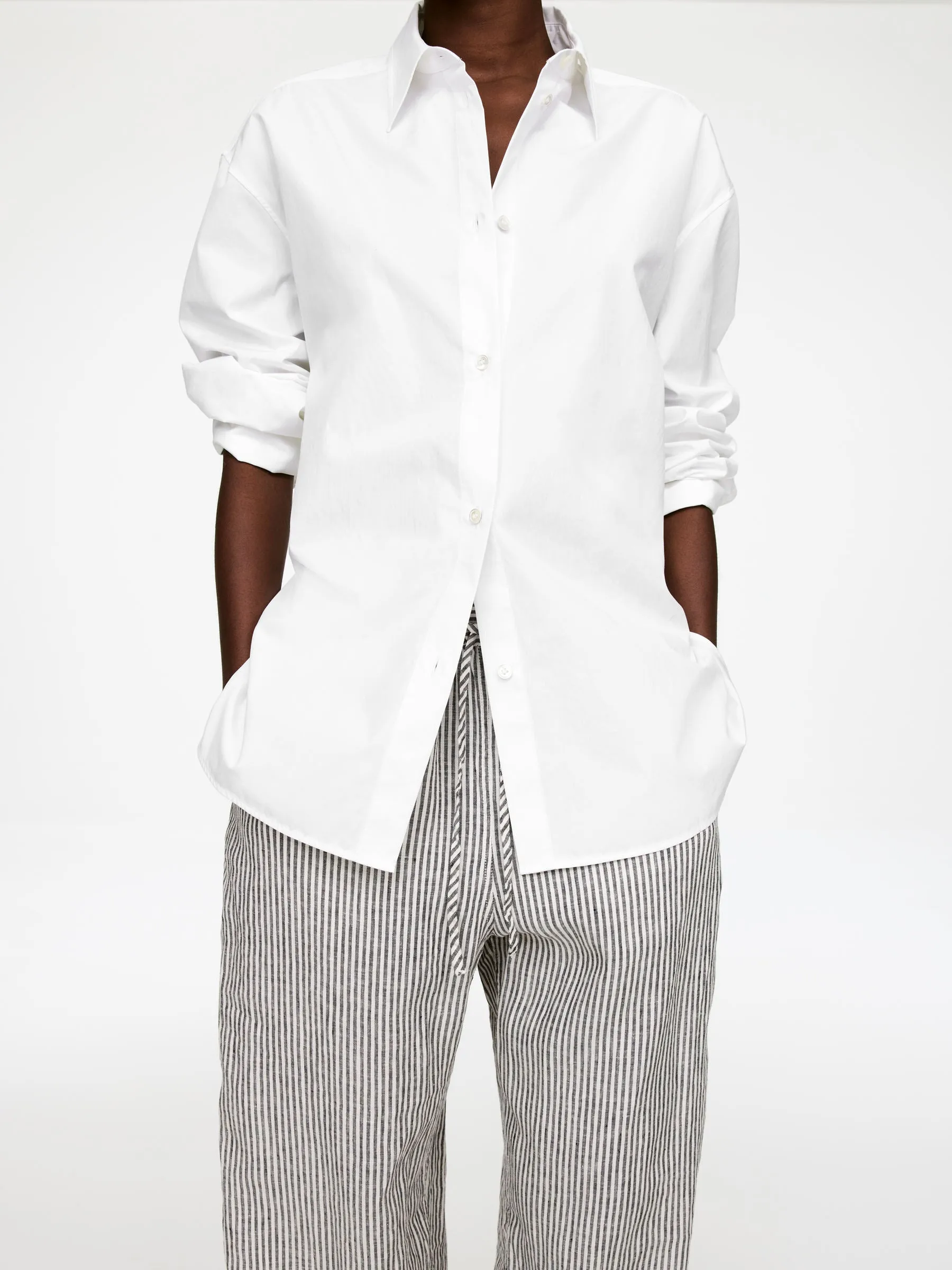 Linen Drawstring Trousers