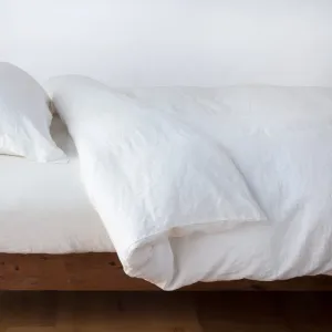 Linen Duvet Cover - Winter White - Queen