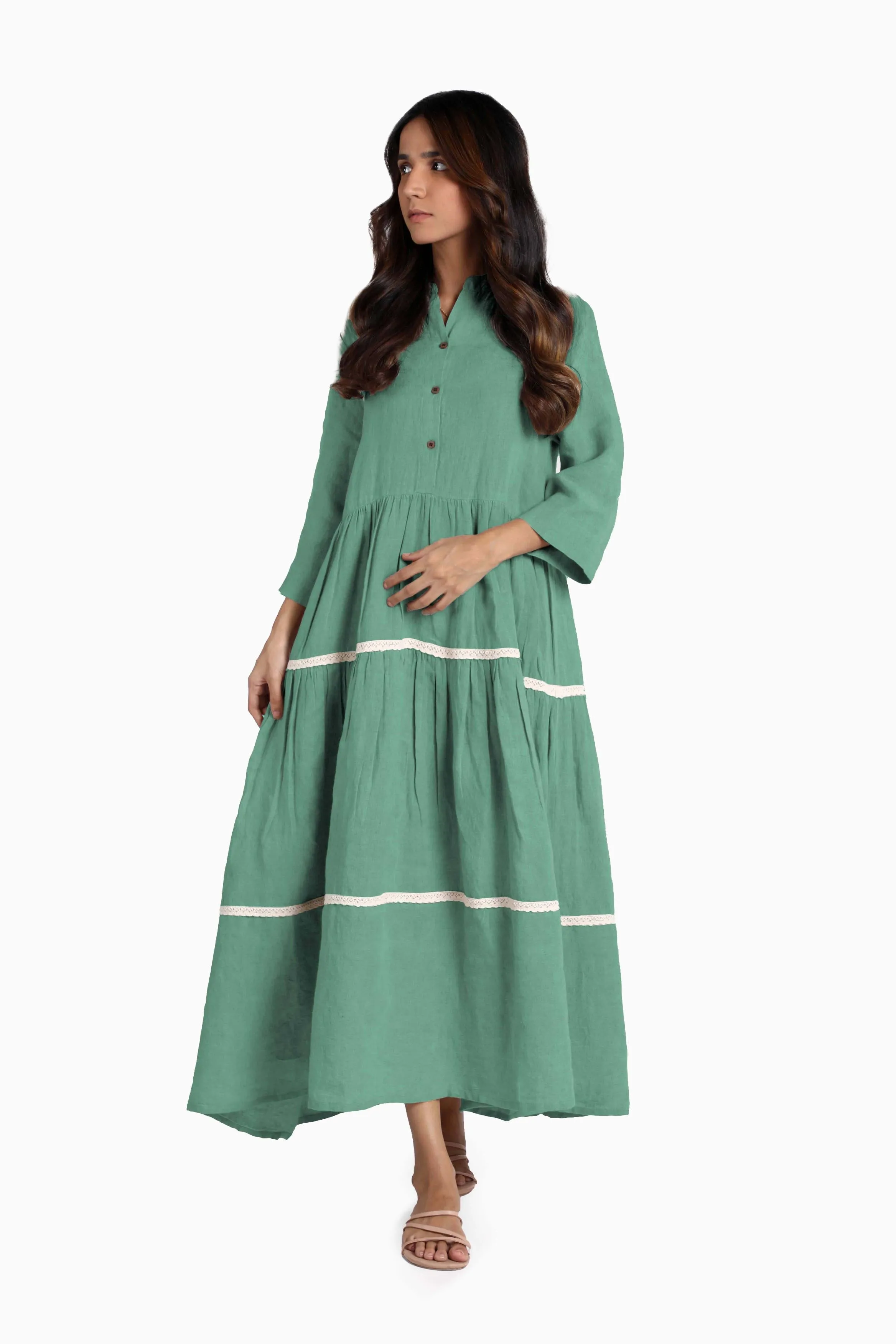 Linen Eve Maxi Dress-Muted Mocha