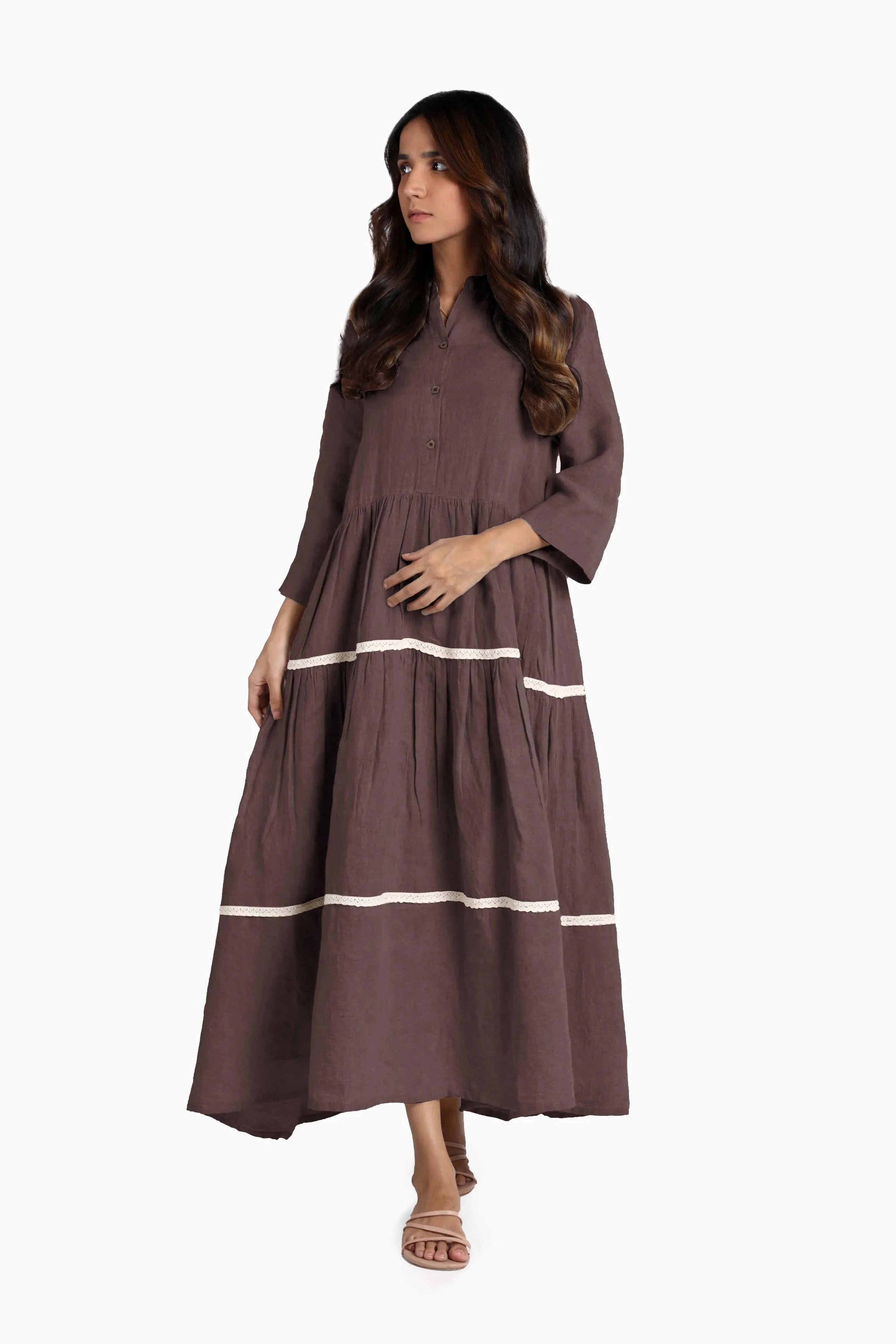 Linen Eve Maxi Dress-Muted Mocha