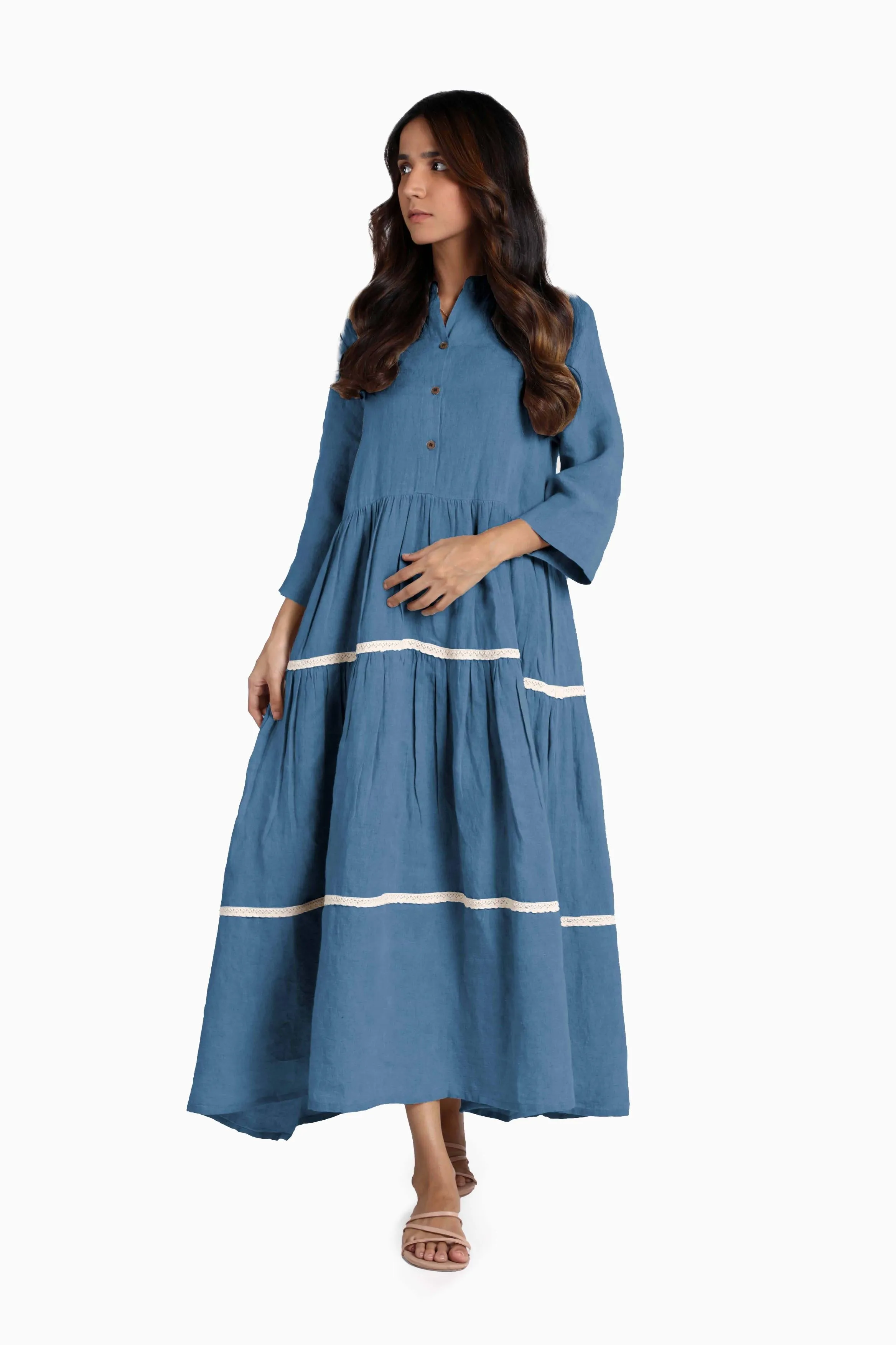 Linen Eve Maxi Dress-Muted Mocha