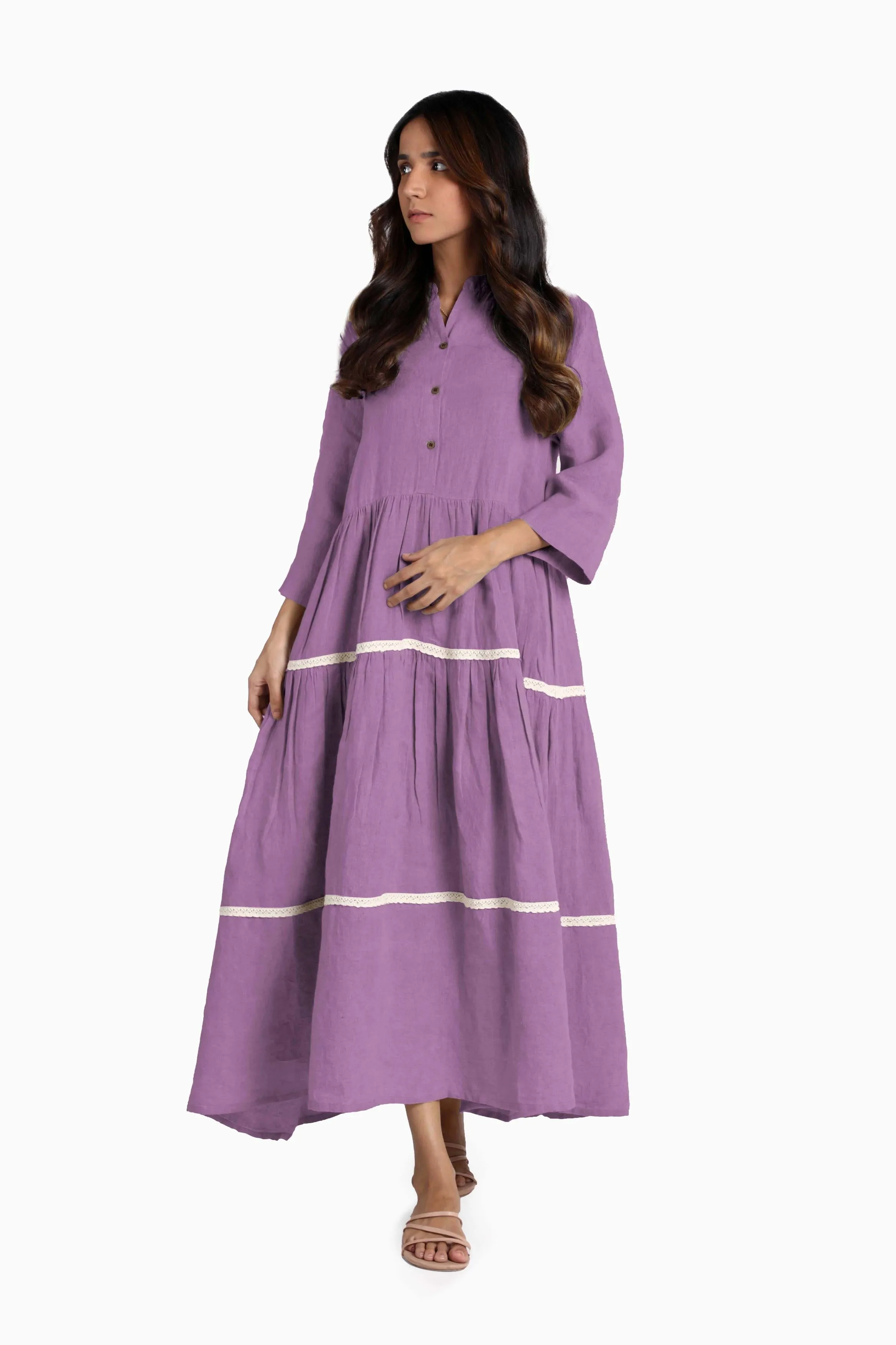 Linen Eve Maxi Dress-Muted Mocha