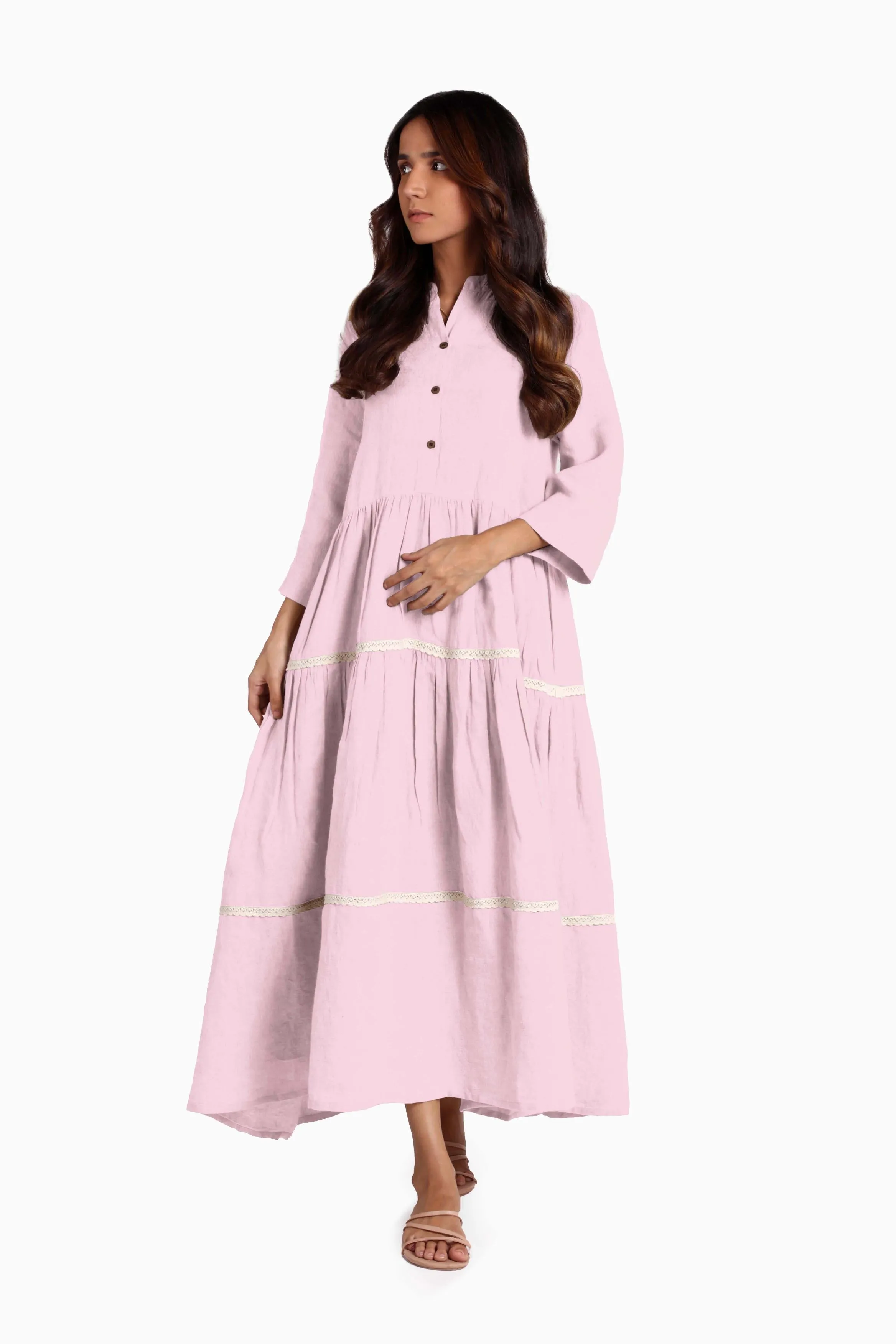 Linen Eve Maxi Dress-Muted Mocha