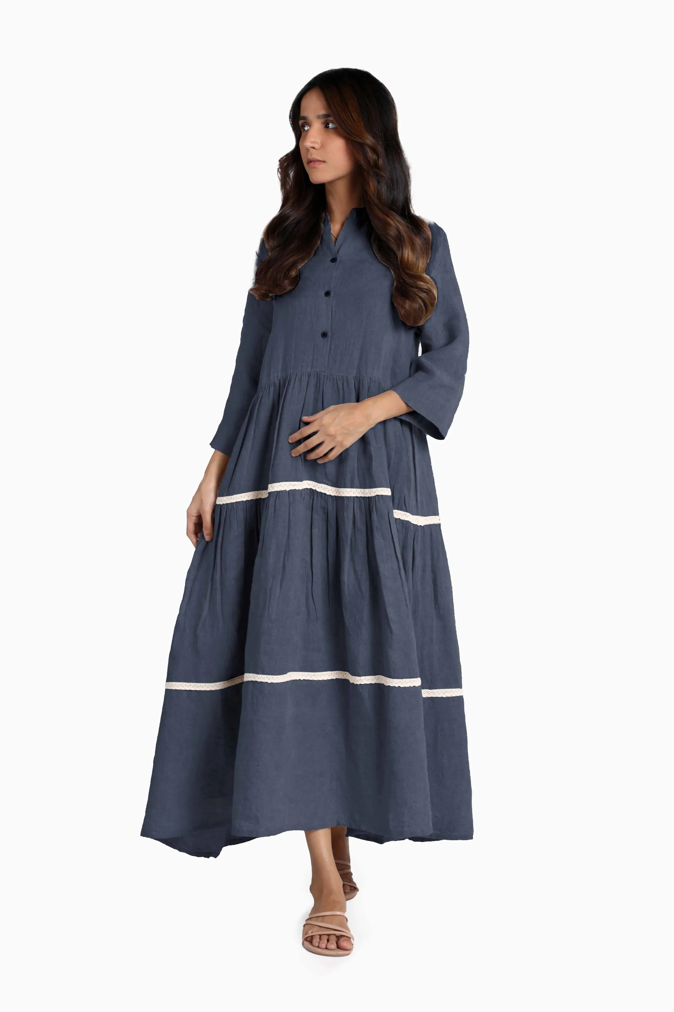 Linen Eve Maxi Dress-Muted Mocha