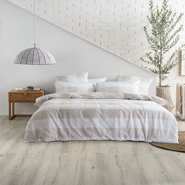 Linen House Alec Mushroom Duvet Cover Set