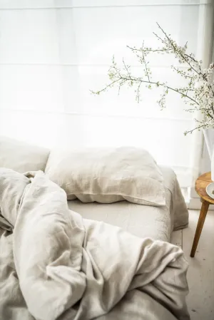 Linen pillowcase - natural