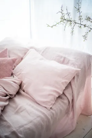 Linen pillowcase - pink
