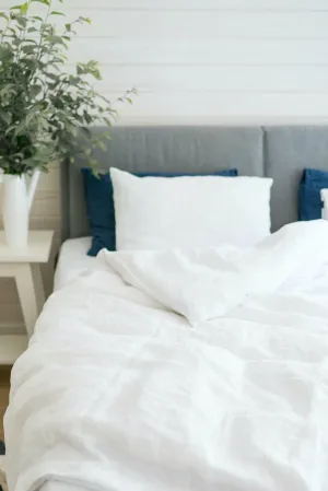 Linen pillowcase - white