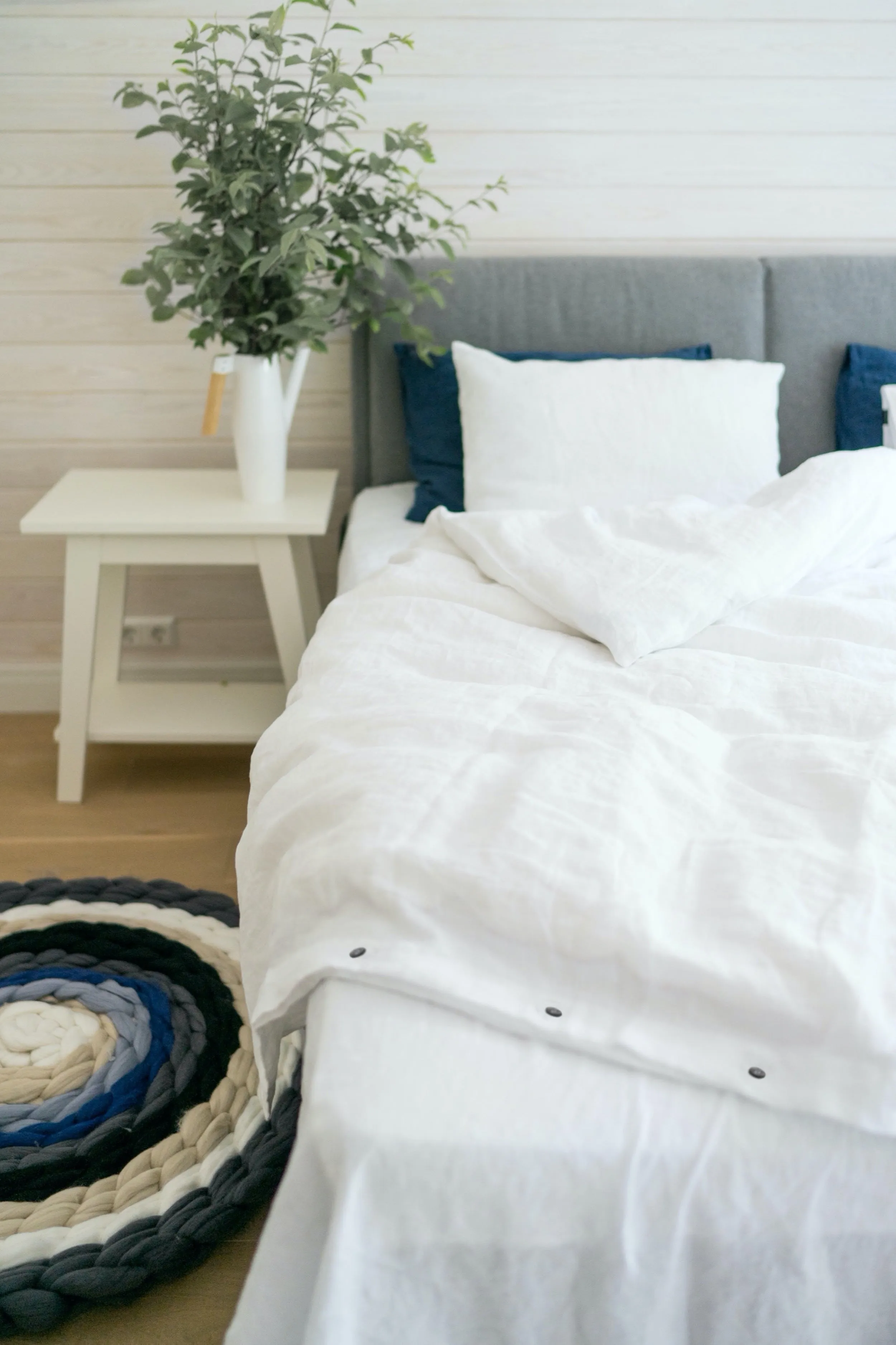 Linen pillowcase - white