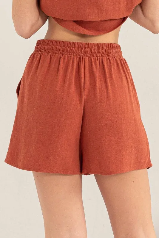 Linen Shirt and Shorts Set, Hyfve