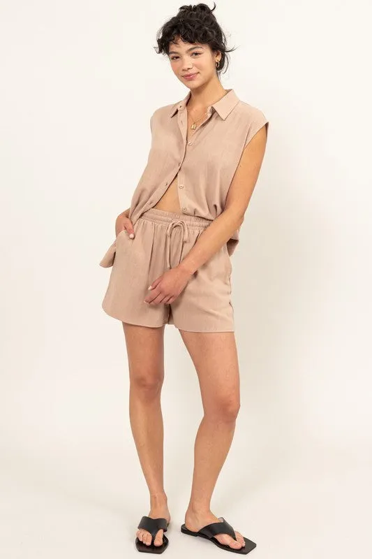 Linen Shirt and Shorts Set, Hyfve