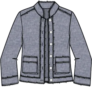 Linen Solid Summer Breeze Jacket