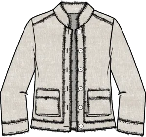 Linen Solid Summer Breeze Jacket