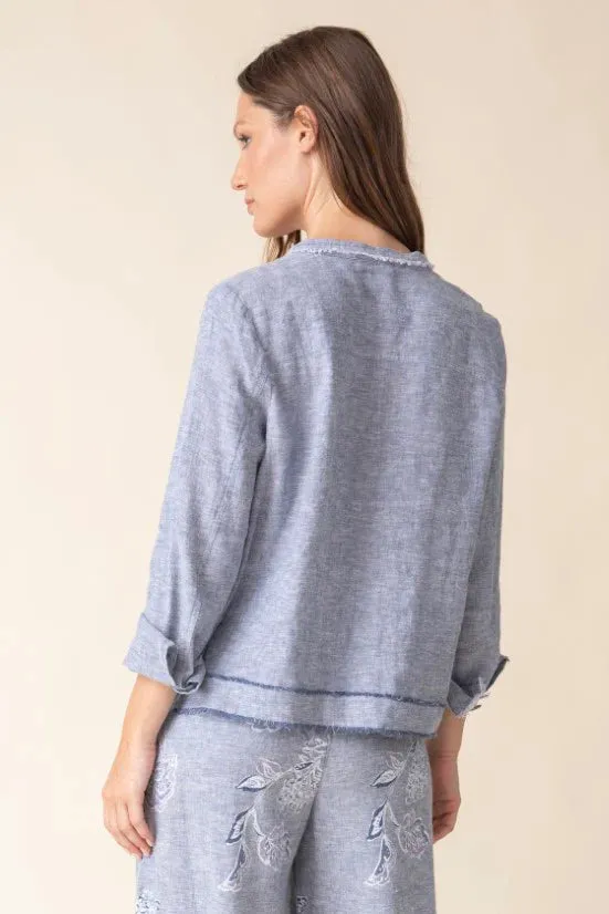 Linen Solid Summer Breeze Jacket