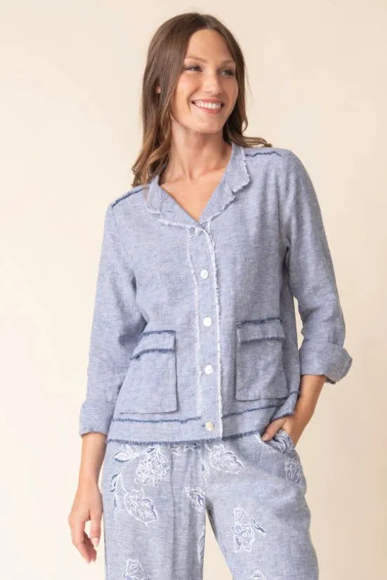 Linen Solid Summer Breeze Jacket