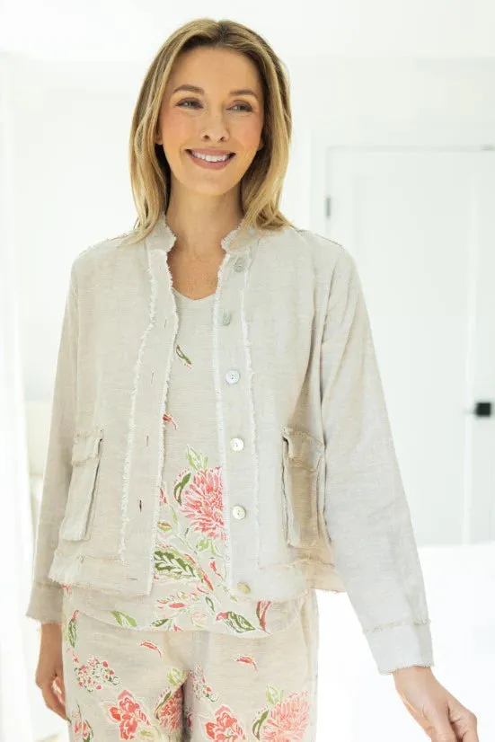 Linen Solid Summer Breeze Jacket
