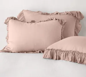 Linen Whisper Deluxe Sham - Rouge