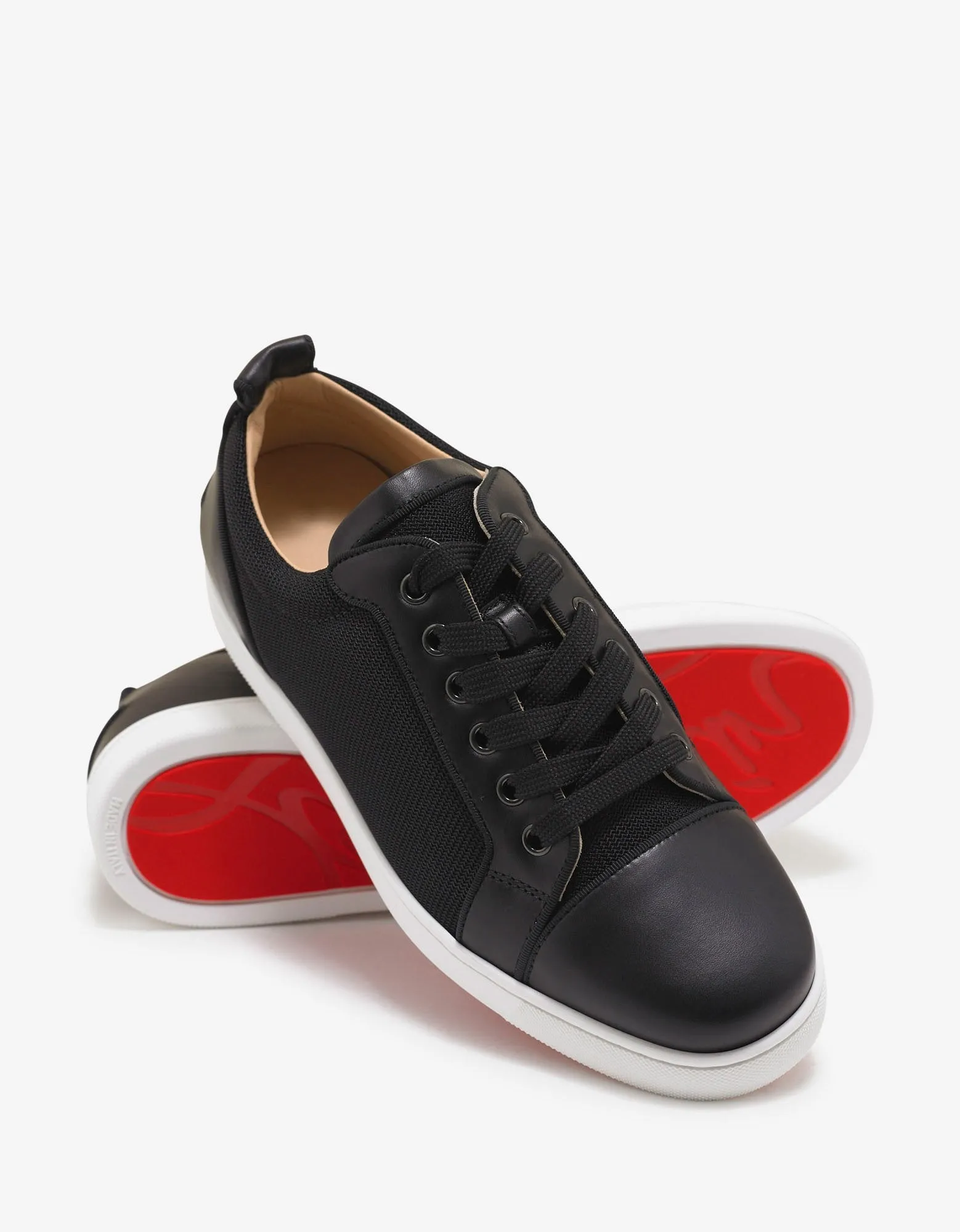 Louis Junior Orlato Flat Leather & Mesh Trainers