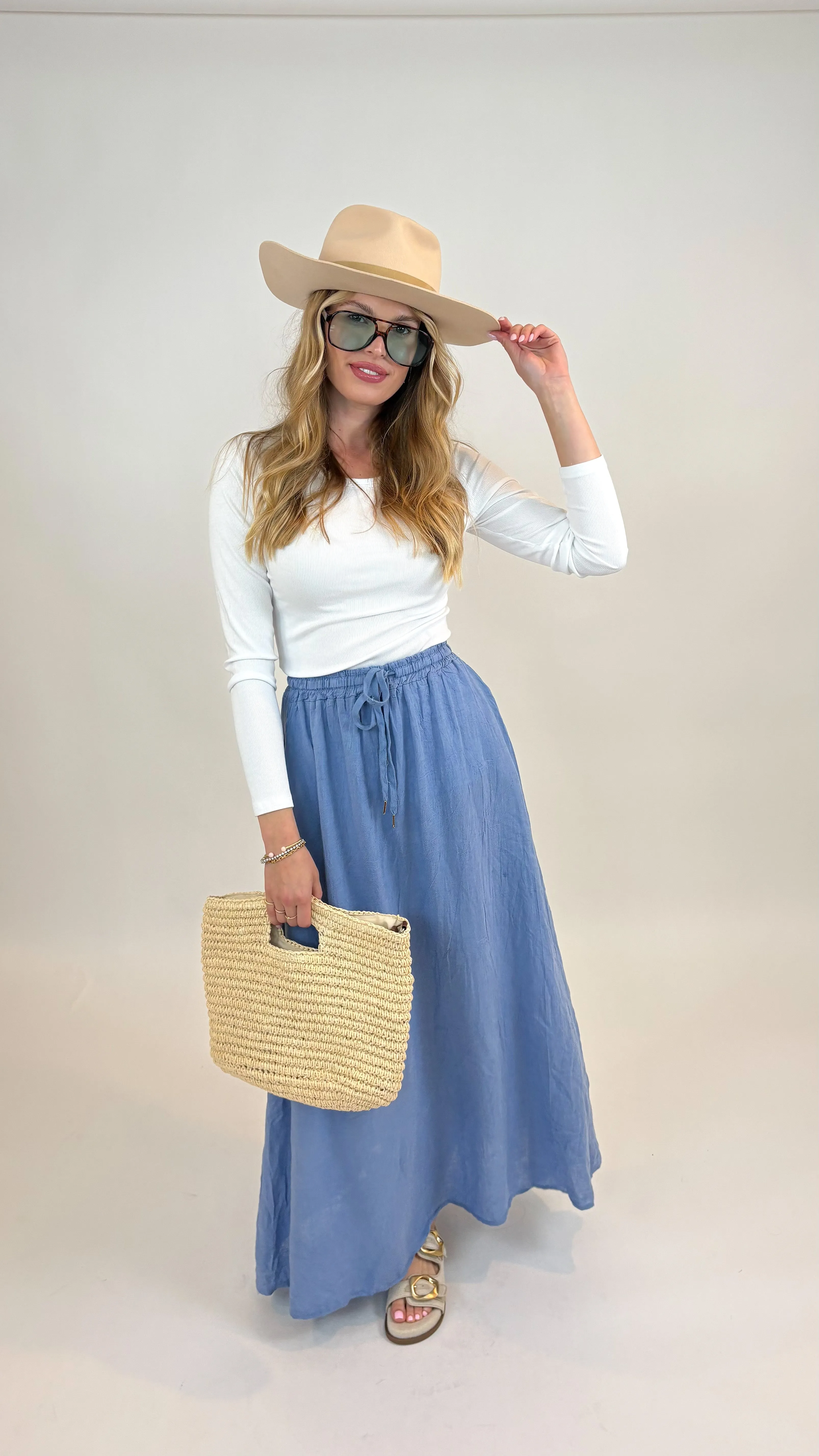 Lovely Linen Maxi Skirt