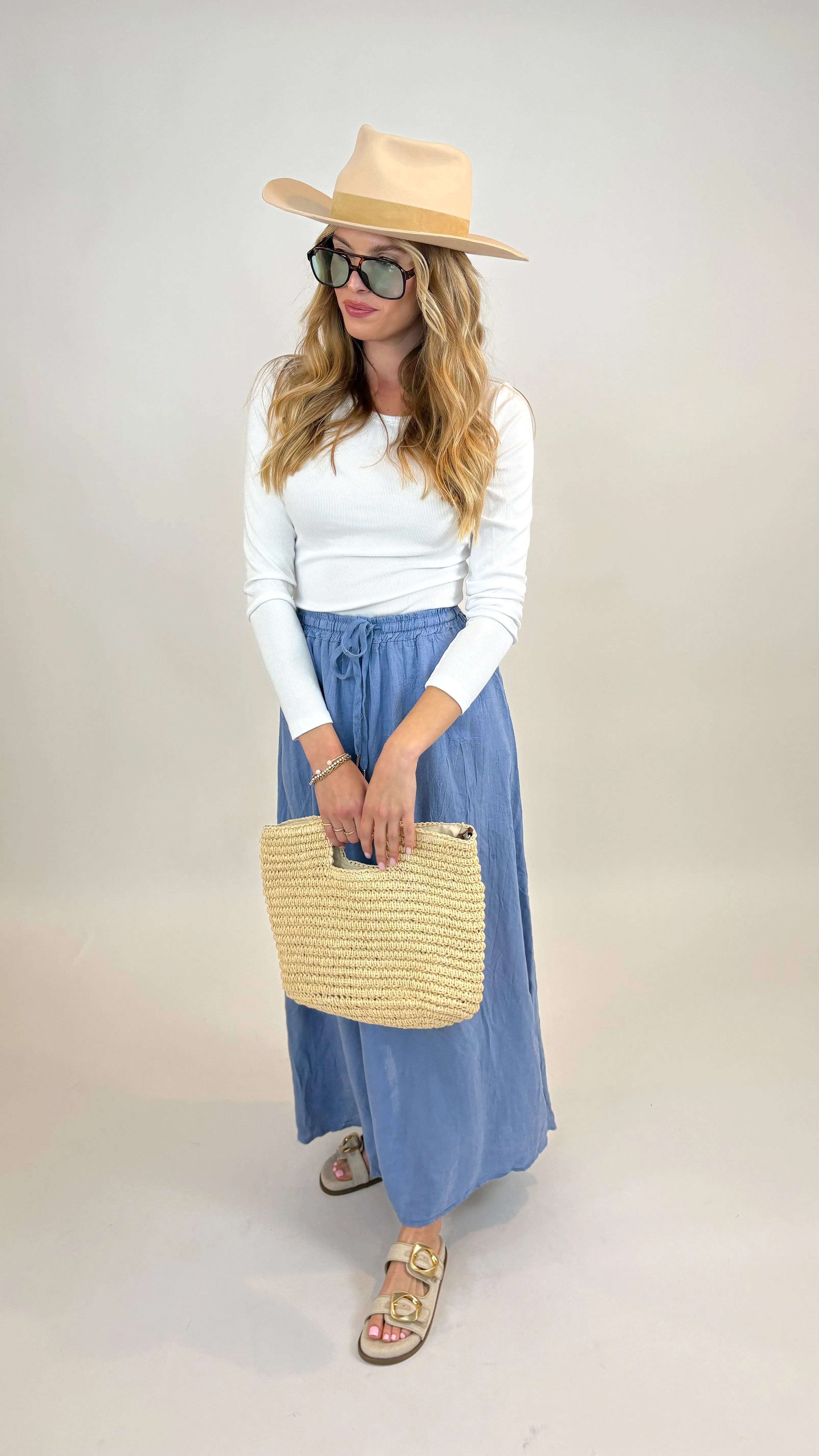 Lovely Linen Maxi Skirt