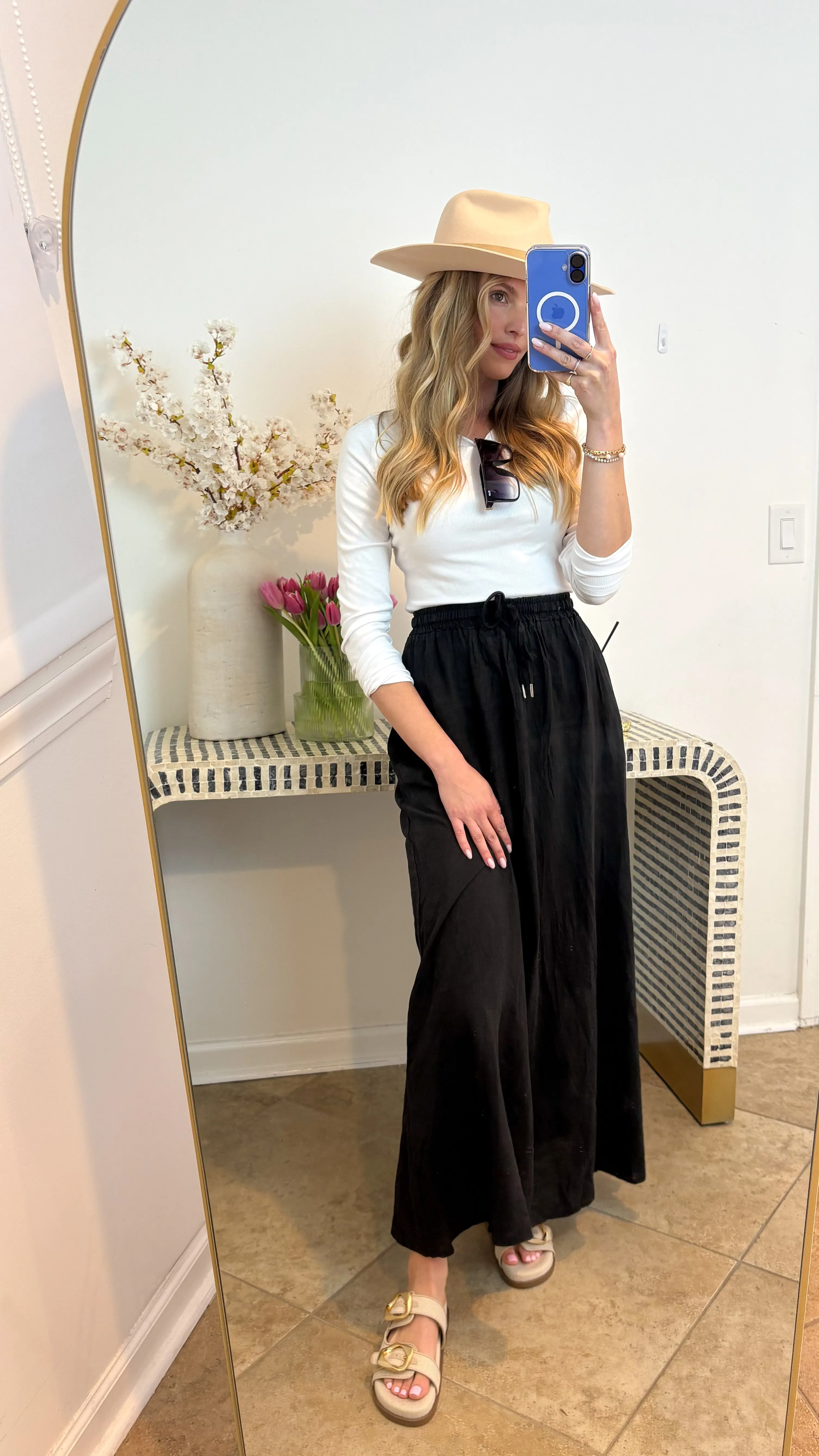 Lovely Linen Maxi Skirt
