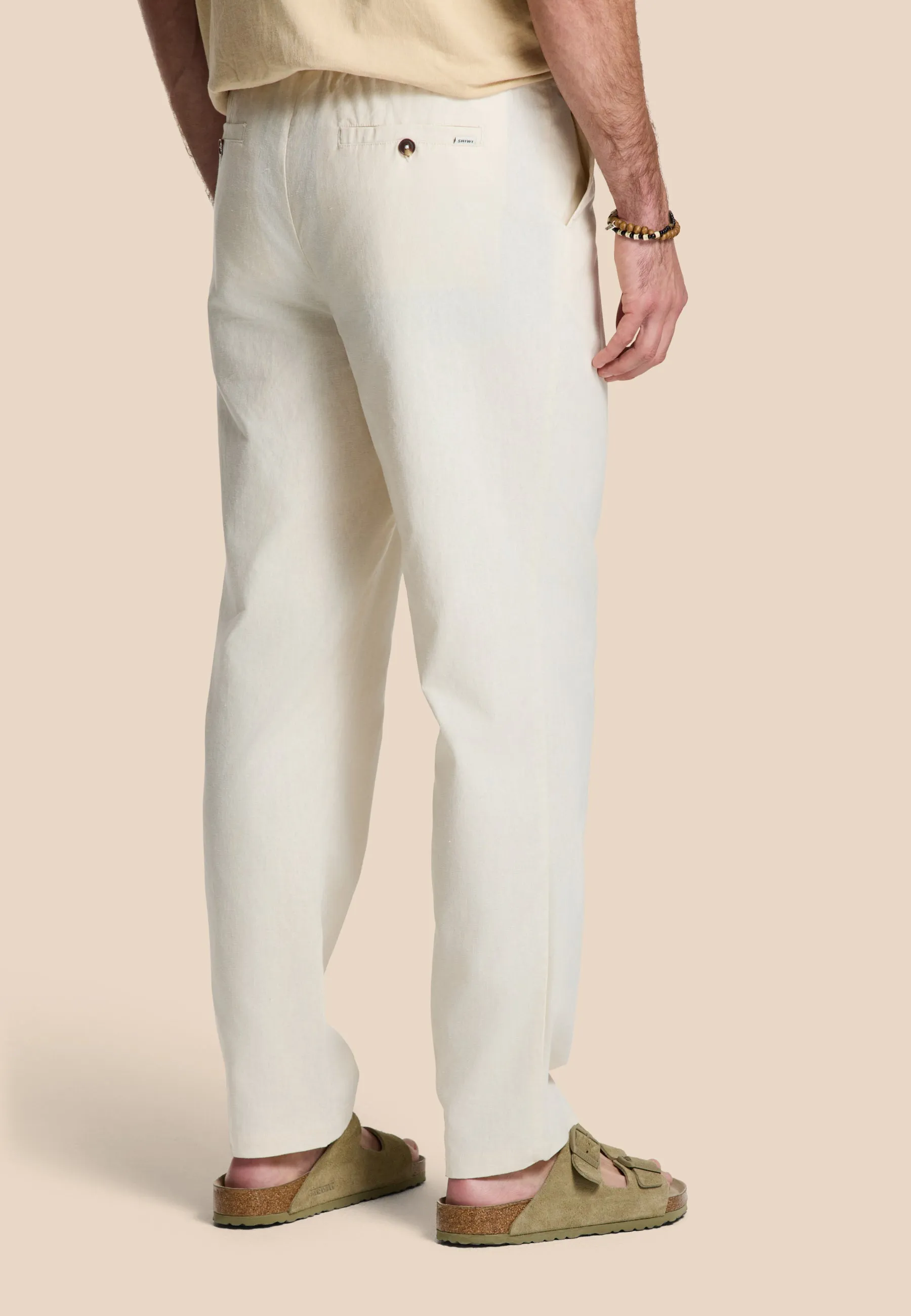 LUKE linen trousers solid | beige