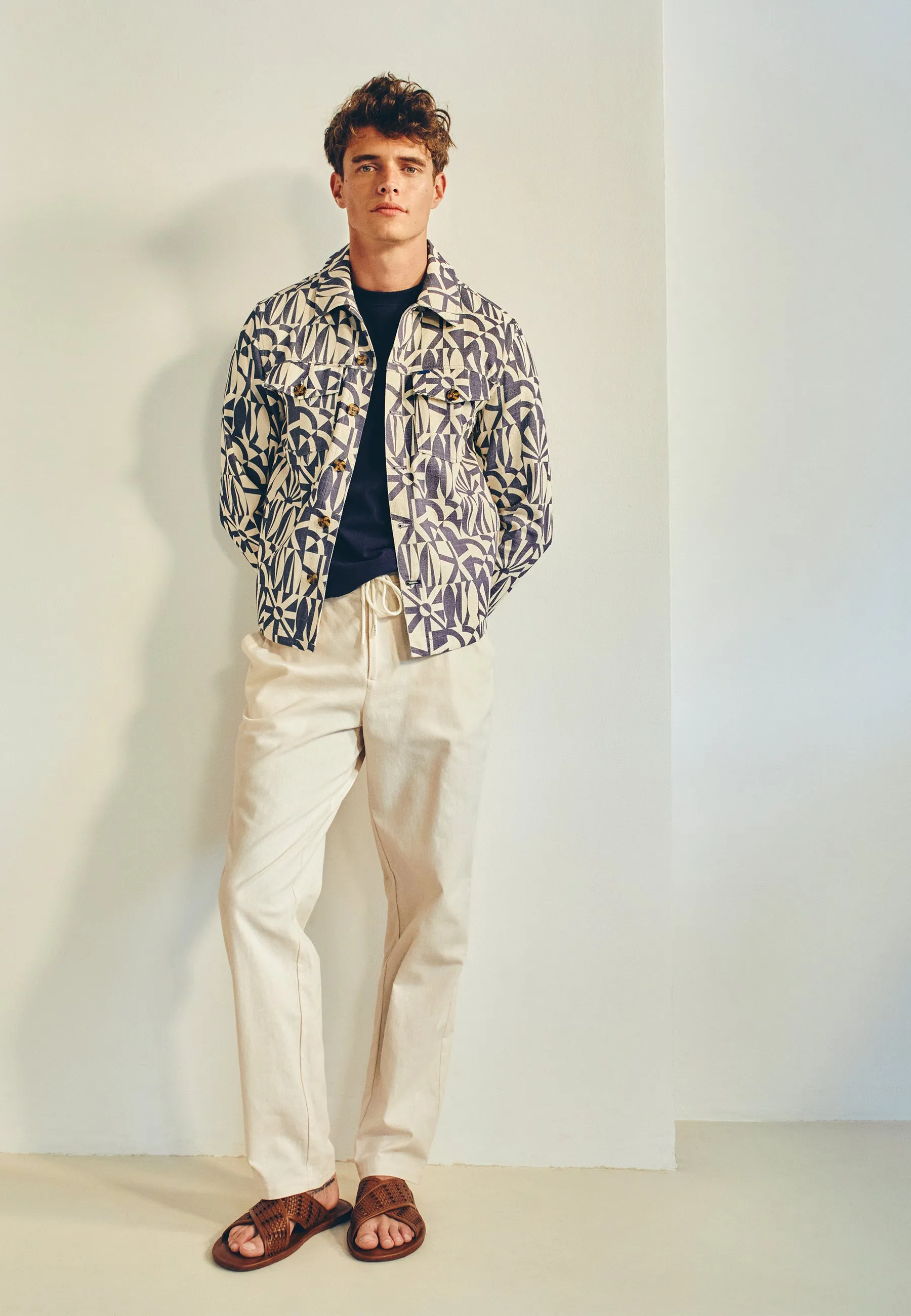 LUKE linen trousers solid | beige