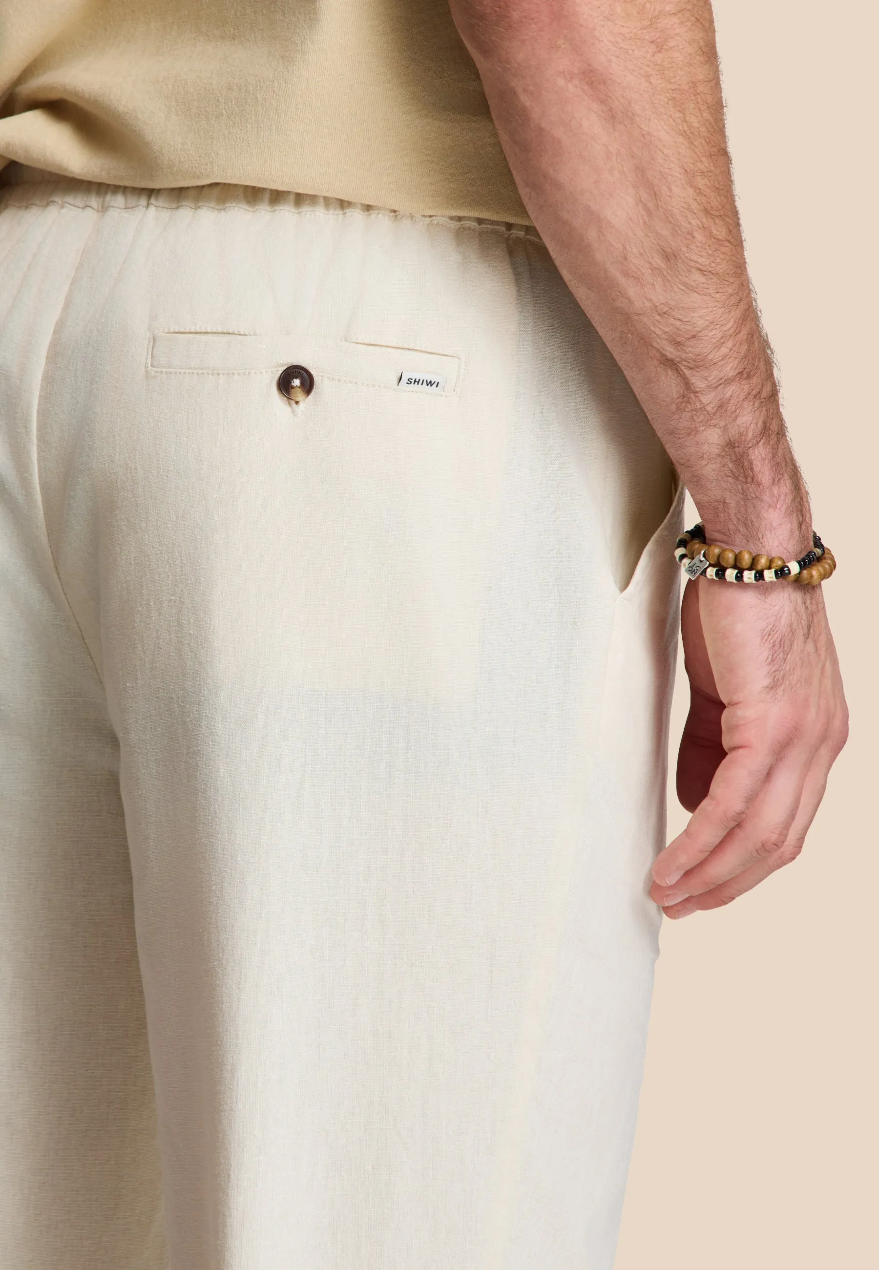 LUKE linen trousers solid | beige
