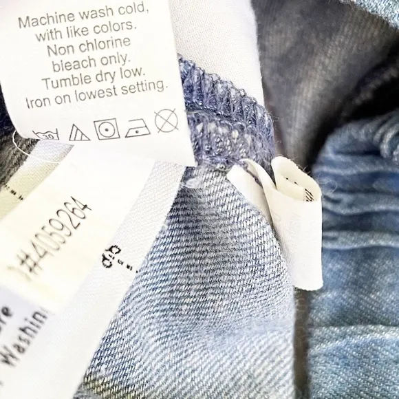 Madewell Chambray Raw Hem Shorts