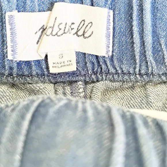 Madewell Chambray Raw Hem Shorts