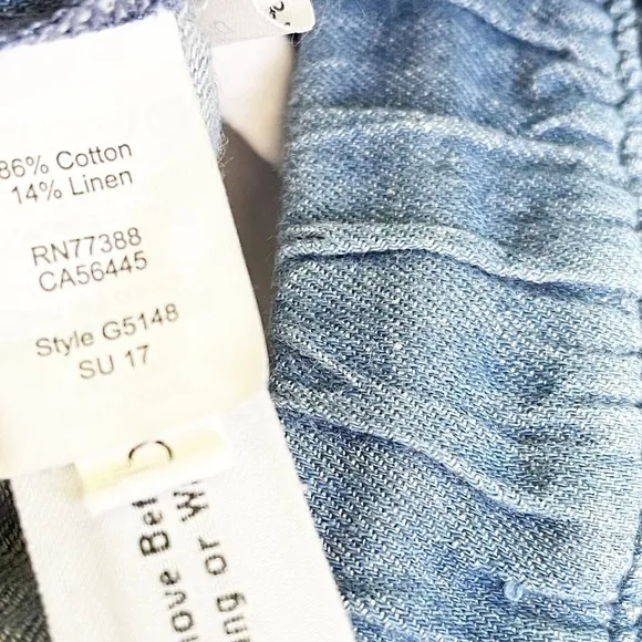 Madewell Chambray Raw Hem Shorts