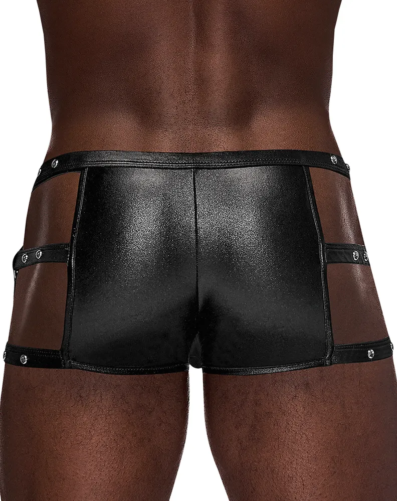 Male Power Pak-155 Fetish Vulcan Trunks Black